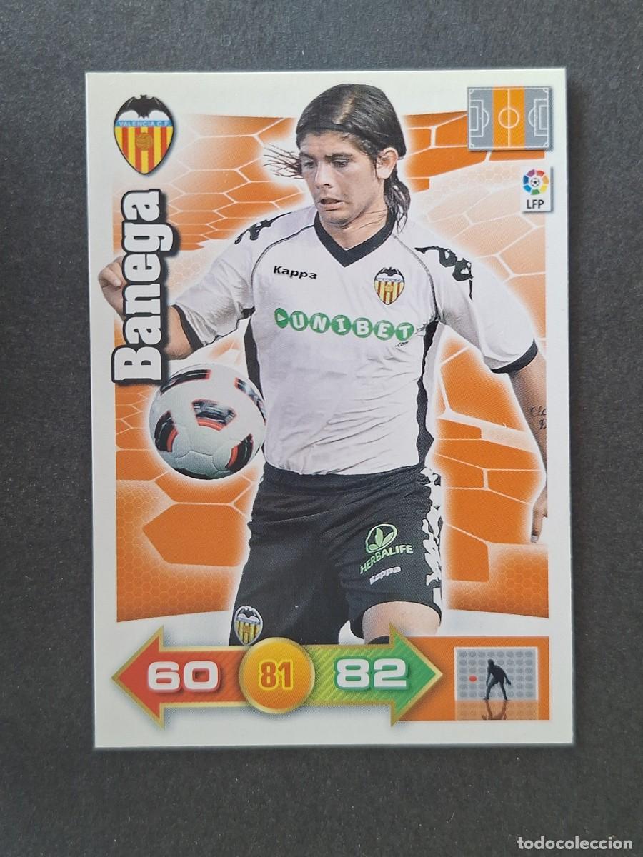 Cromos de f&uacute;tbol: L2 BANEGA VALENCIA C. F. PANINI ADRENALYN XL 2010 2011 10 11