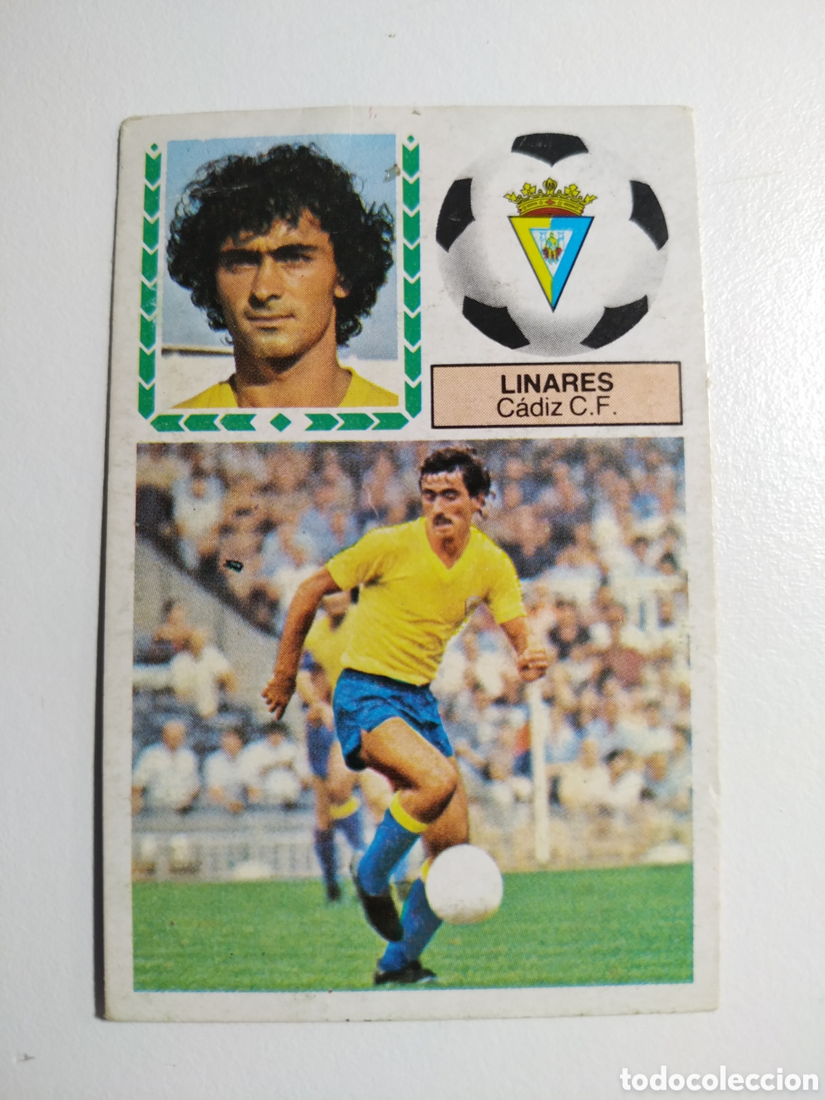 Cromos de f&uacute;tbol: Linares baja C&aacute;diz 83/84, baja del C&aacute;diz 1983 1984, ediciones ESTE, recuperado