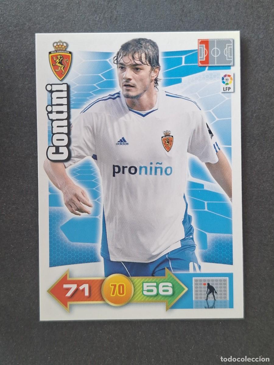 Cromos de f&uacute;tbol: L2 CONTINI REAL ZARAGOZA PANINI ADRENALYN XL 2010 2011 10 11