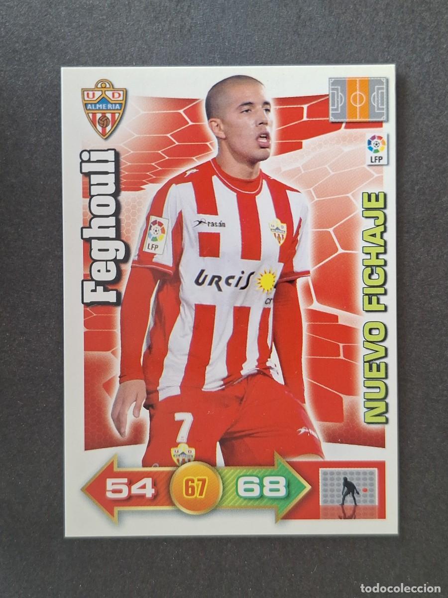 Cromos de f&uacute;tbol: L2 FEGHOULI U. D. ALMERIA NUEVO FICHAJE PANINI ADRENALYN XL 2010 2011 10 11