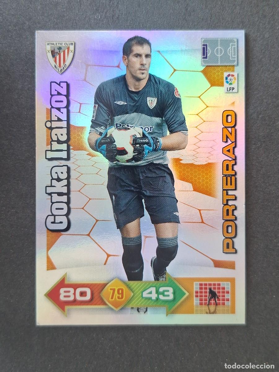 Cromos de f&uacute;tbol: L2 GORKA IRAIZOZ ATHLETIC CLUB DE BILBAO PORTERAZO PANINI ADRENALYN XL 2010 2011 10 11