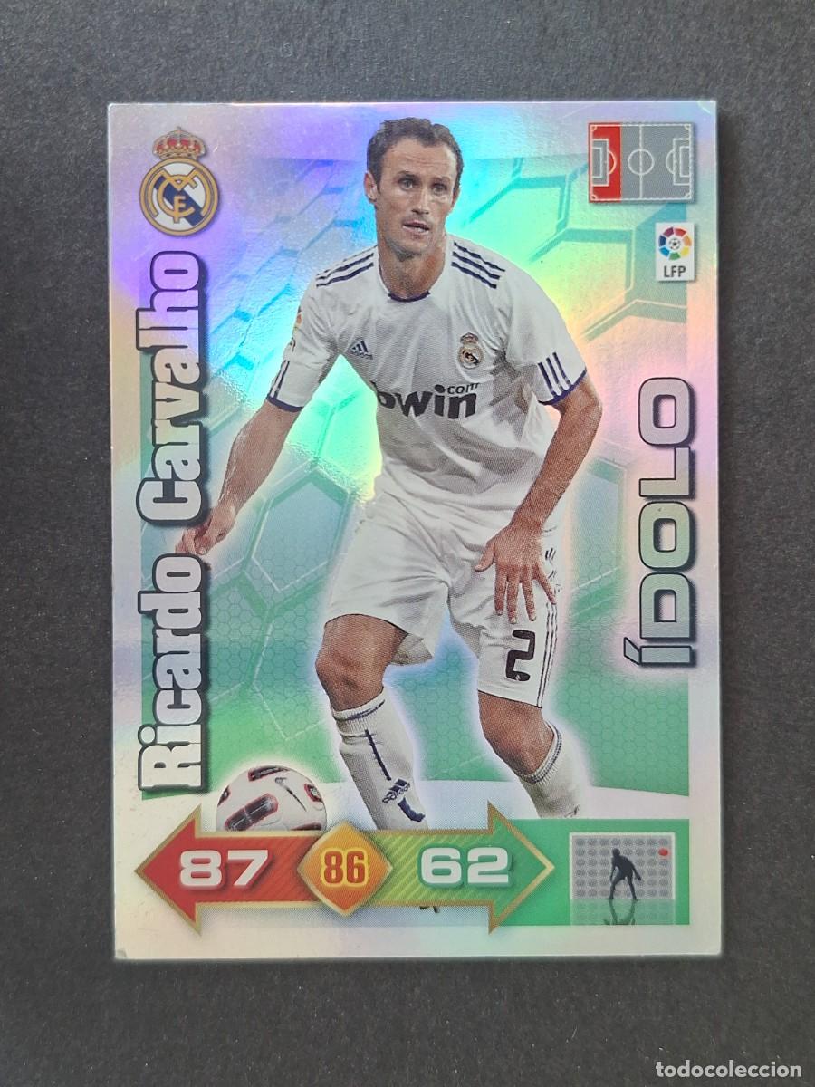 Cromos de f&uacute;tbol: L2 RICARDO CARVALHO REAL MADRID IDOLO PANINI ADRENALYN XL 2010 2011 10 11
