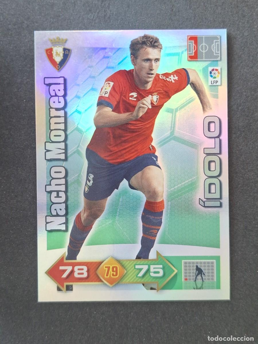 Cromos de f&uacute;tbol: L2 NACHO MONREAL C. A. OSASUNA IDOLO PANINI ADRENALYN XL 2010 2011 10 11