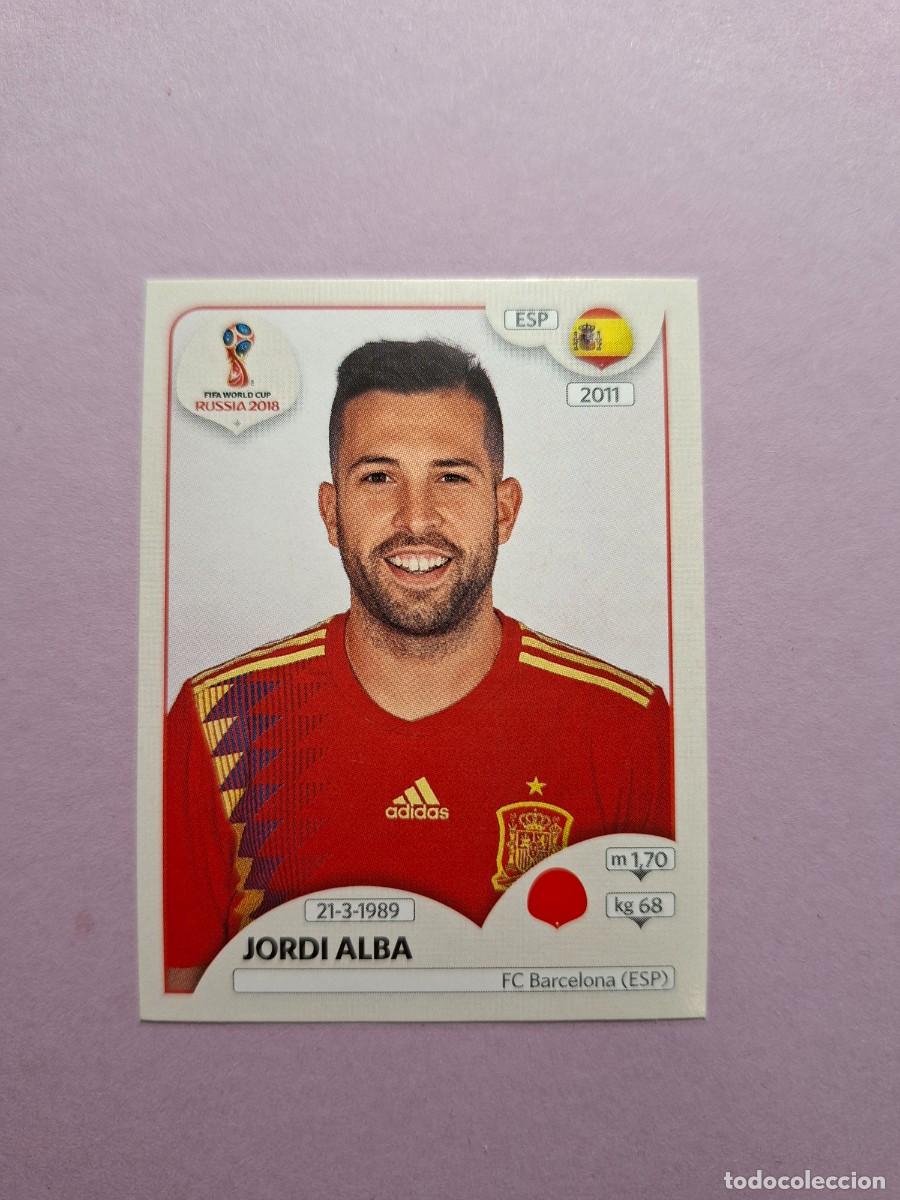 Cromos de f&uacute;tbol: 123 JORDI ALBA ESPA&Ntilde;A VERSION TRASERA ROSA PINK BACK MUNDIAL 2018 18 FIFA WORLD CUP RUSSIA RUSIA