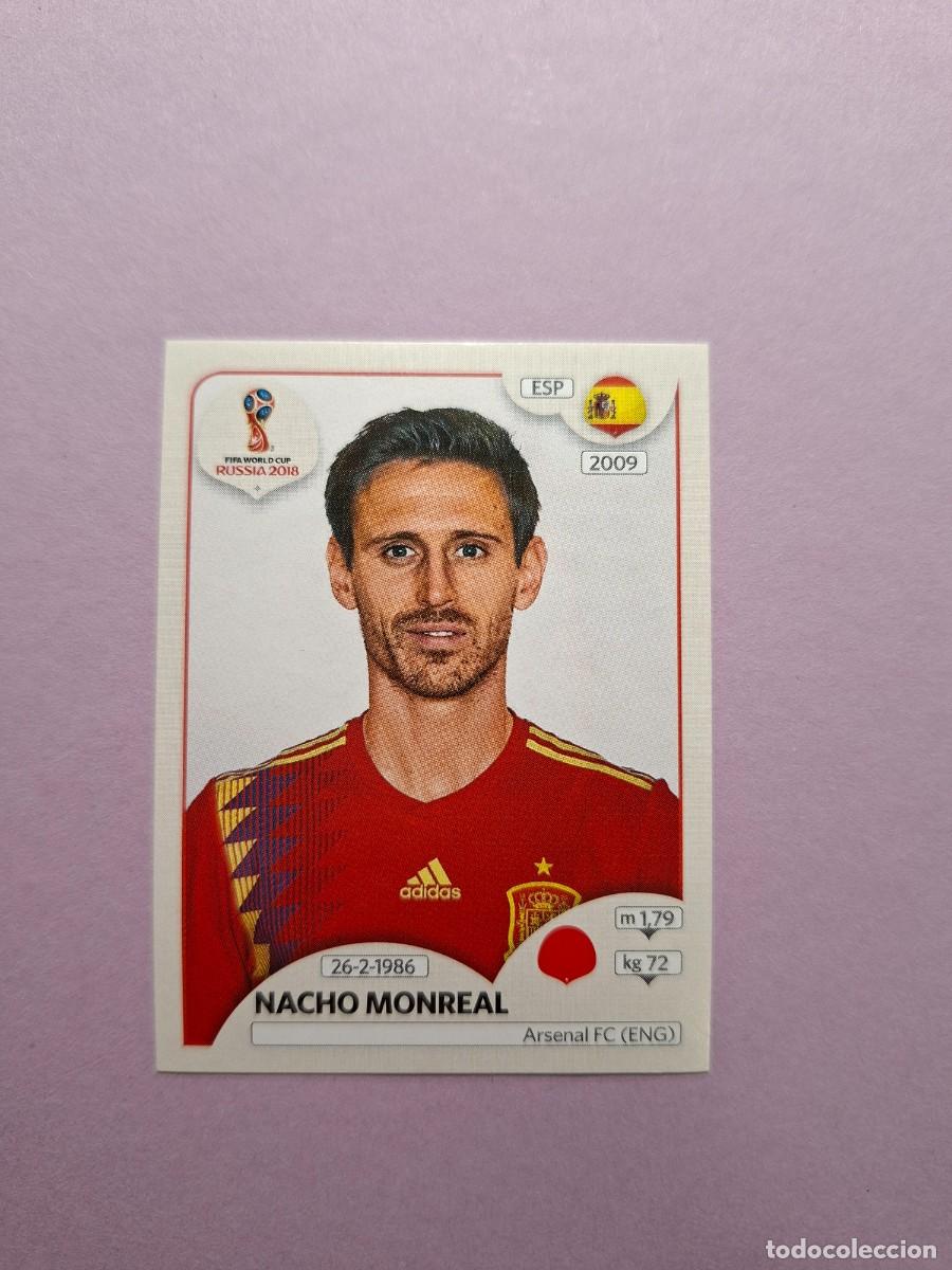 Cromos de f&uacute;tbol: 125 NACHO MONREAL ESPA&Ntilde;A VERSION TRASERA ROSA PINK BACK MUNDIAL 2018 18 FIFA WORLD CUP RUSSIA RUSIA