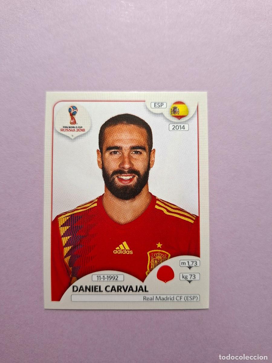 Cromos de f&uacute;tbol: 128 DANIEL CARVAJAL ESPA&Ntilde;A VERSION TRASERA ROSA PINK BACK MUNDIAL 2018 18 WORLD CUP RUSSIA RUSIA