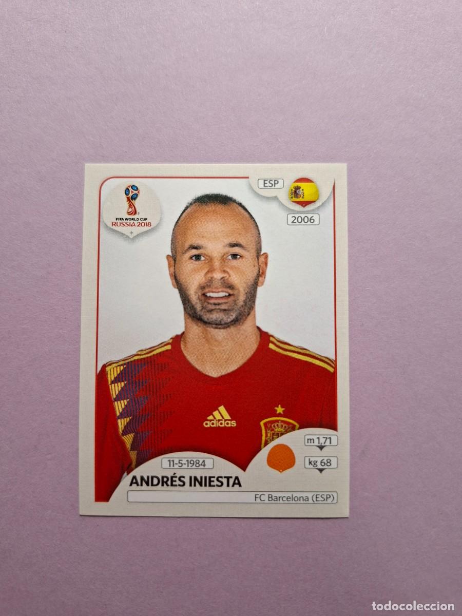Cartes &agrave; collectionner de Football: 134 ANDRES INIESTA ESPA&Ntilde;A VERSION TRASERA ROSA PINK BACK MUNDIAL 2018 18 FIFA WORLD CUP RUSSIA RUSIA