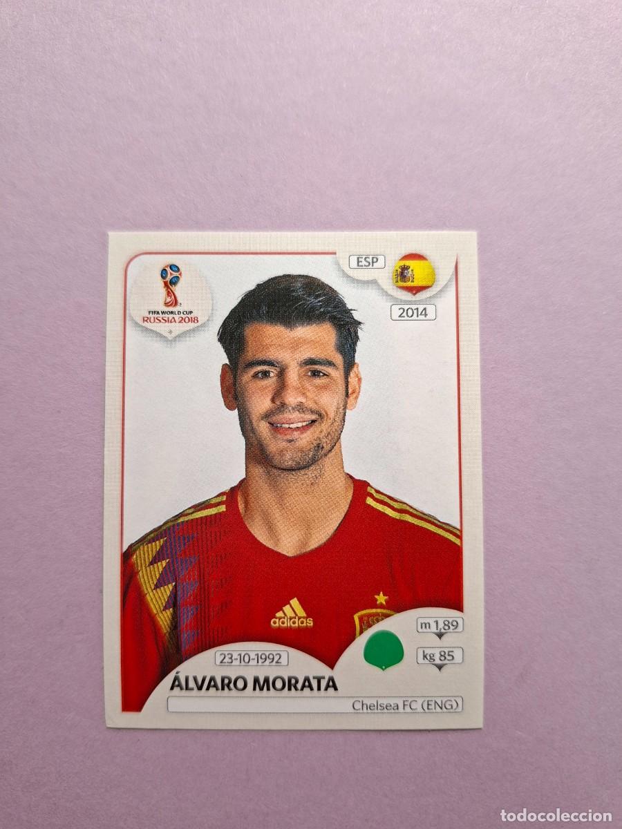 Cromos de f&uacute;tbol: 137 ALVARO MORATA ESPA&Ntilde;A VERSION TRASERA ROSA PINK BACK MUNDIAL 2018 18 FIFA WORLD CUP RUSSIA RUSIA