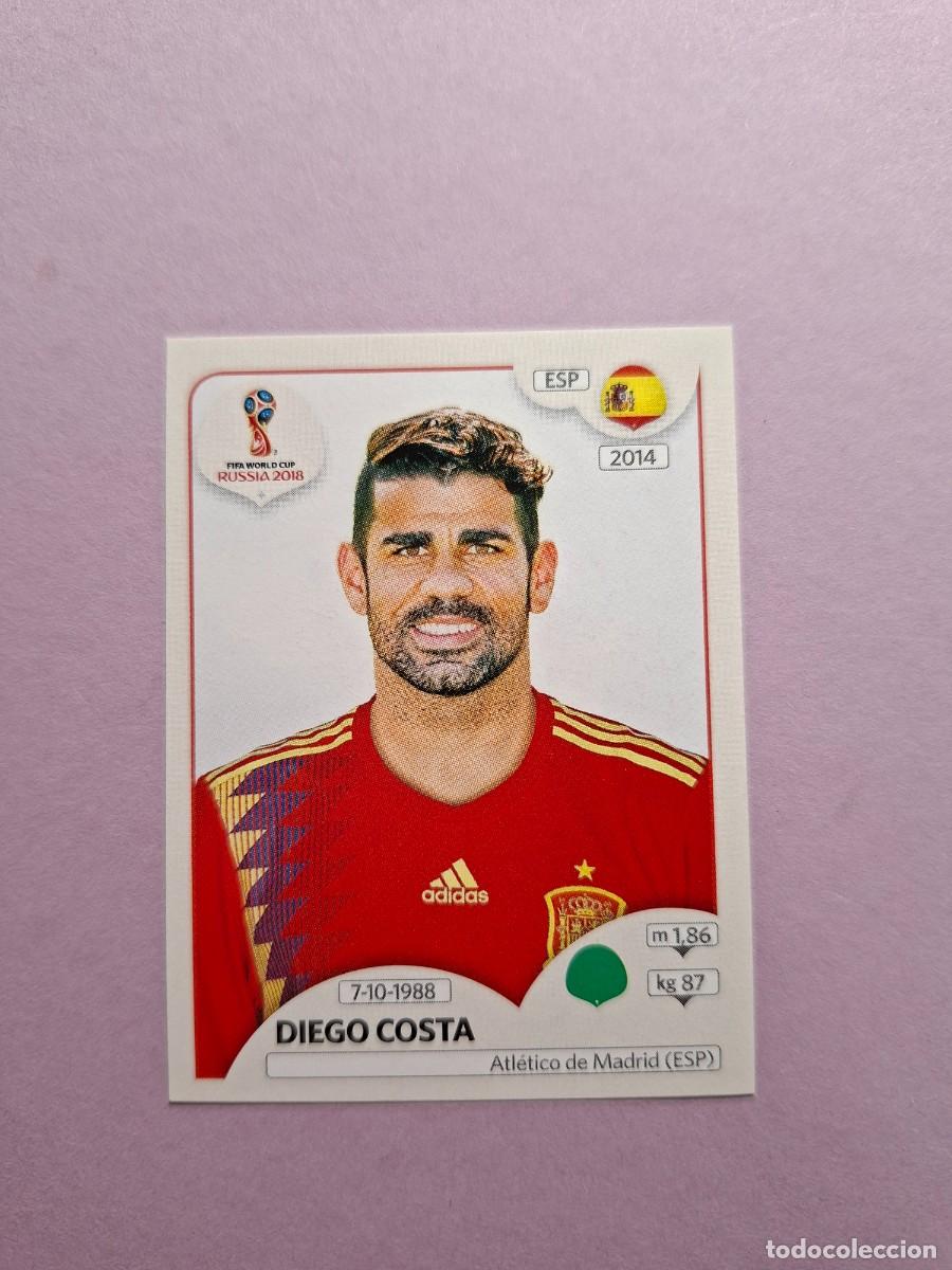 Cromos de f&uacute;tbol: 139 DIEGO COSTA ESPA&Ntilde;A VERSION TRASERA ROSA PINK BACK MUNDIAL 2018 18 FIFA WORLD CUP RUSSIA RUSIA