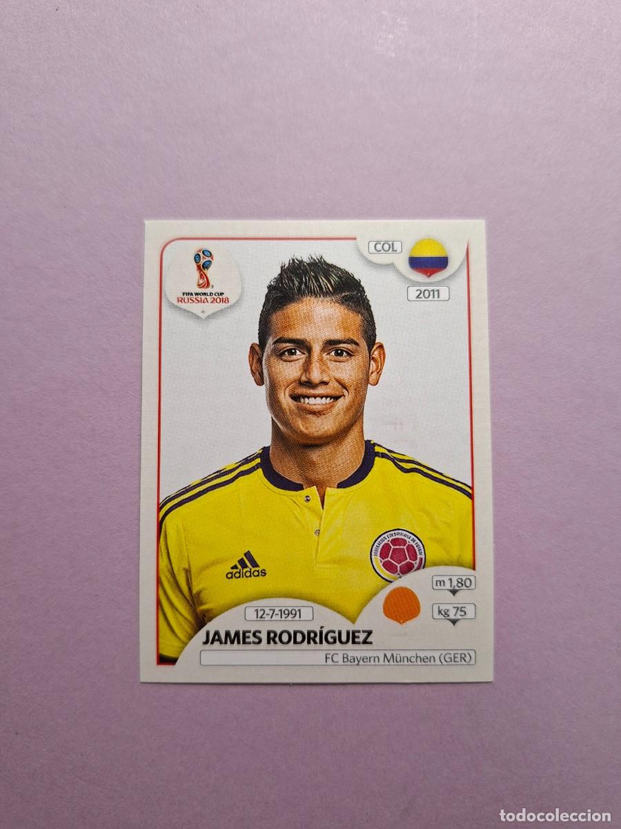 Figurine di Calcio: 631 JAMES RODRIGUEZ COLOMBIA VERSION TRASERA ROSA PINK BACK MUNDIAL 2018 18 WORLD CUP RUSSIA RUSIA