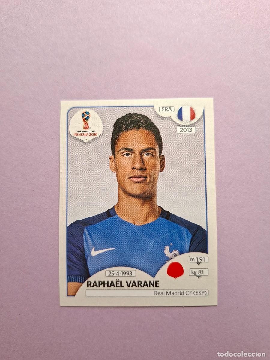 Figurine di Calcio: 183 RAPHAEL VARANE FRANCIA VERSION TRASERA ROSA PINK BACK MUNDIAL 2018 18 WORLD CUP RUSSIA RUSIA