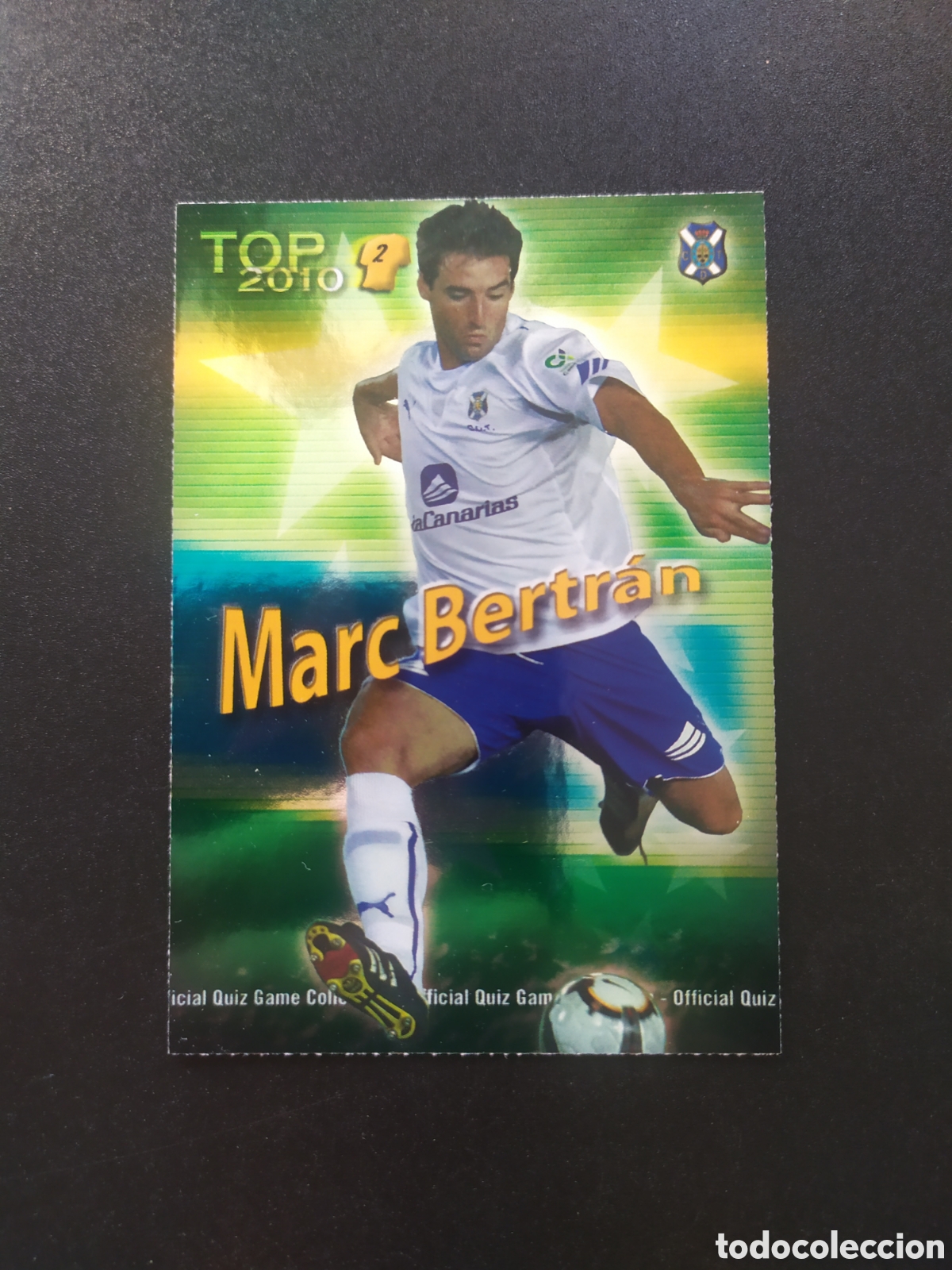 Cromos de f&uacute;tbol: Mundicromo fichas Liga 2009 2010 09 10 Marc Bertr&aacute;n top brillo verde n&deg; 557 Tenerife