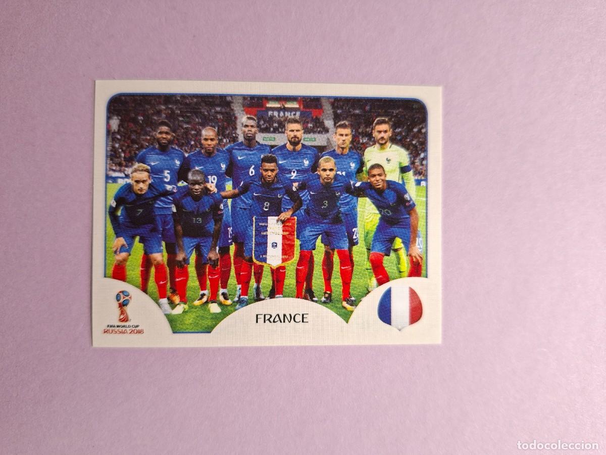 Cromos de f&uacute;tbol: 181 ALINEACION EQUIPO FRANCIA MBAPPE M'BAPPE ROOKIE VERSION TRASERA ROSA PINK BACK MUNDIAL 2018 18