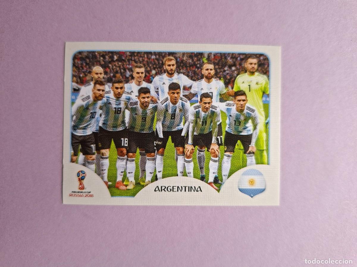 Cromos de f&uacute;tbol: 261 ALINEACION EQUIPO ARGENTINA MESSI VERSION TRASERA ROSA PINK BACK MUNDIAL 2018 18