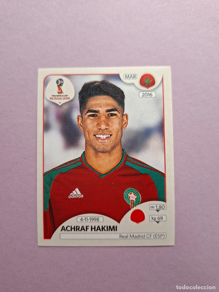 Cromos de f&uacute;tbol: 148 ACHRAF HAKIMI MARRUECOS ROOKIE VERSION TRASERA ROSA PINK BACK MUNDIAL 2018 18