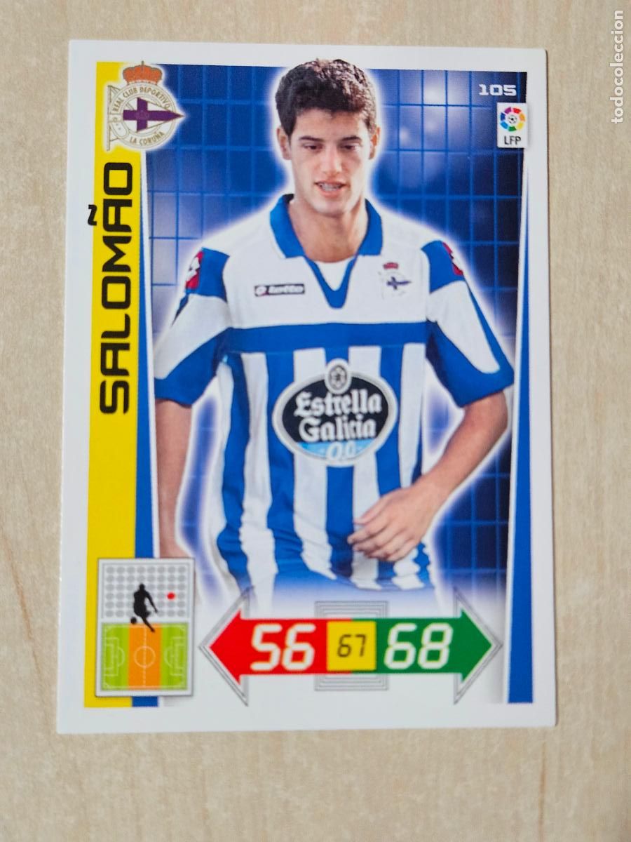 Cromos de f&uacute;tbol: FICHA N&ordm; 105 SALOMAO - ADRENALYN 12 13 - PANINI 2012 -13 - CROMO - DEPORTIVO DE LA CORU&Ntilde;A