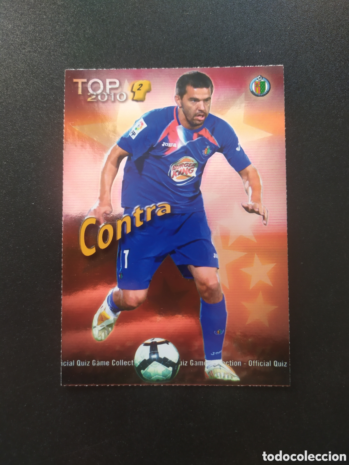 Cromos de f&uacute;tbol: Mundicromo fichas Liga 2009 2010 09 10 Manuel Contra top brillo rojo n&deg; 556 Getafe