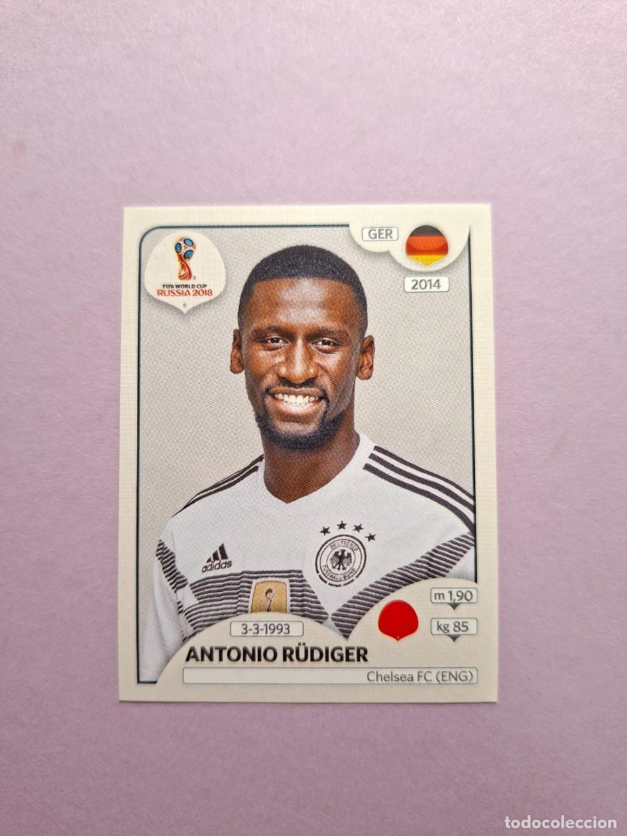 Cromos de f&uacute;tbol: 424 ANTONIO RUDIGER ALEMANIA VERSION TRASERA ROSA PINK BACK MUNDIAL 2018 18 FIFA WORLD CUP