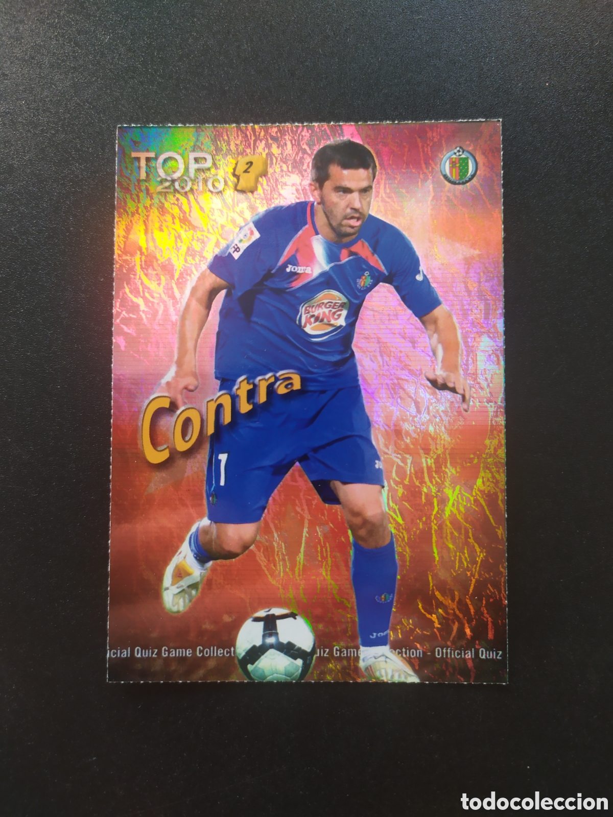Cromos de f&uacute;tbol: Mundicromo fichas Liga 2009 2010 09 10 Manuel Contra top brillo jaspeado n&deg; 556 Getafe