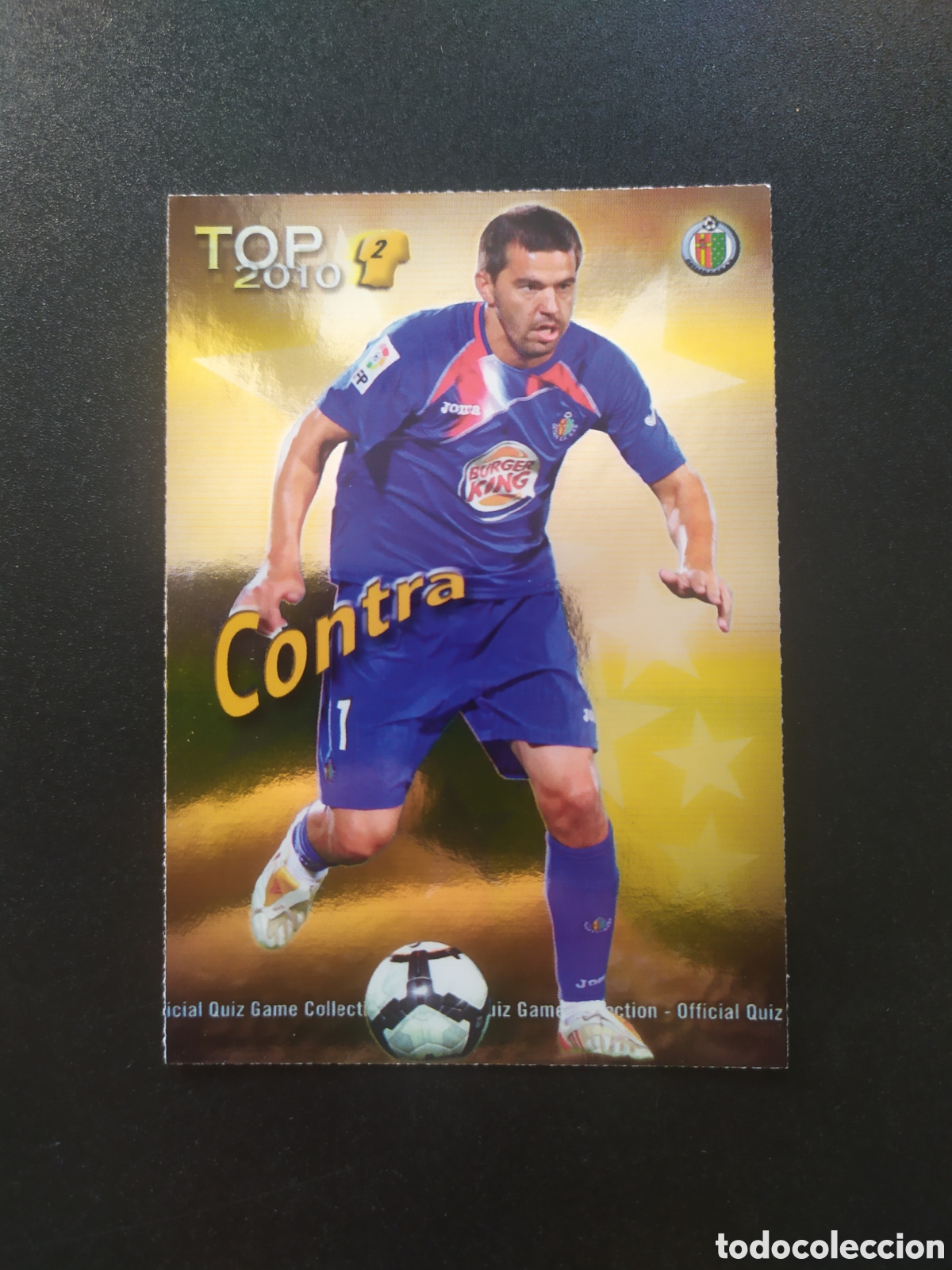 Cromos de f&uacute;tbol: Mundicromo fichas Liga 2009 2010 09 10 Manuel Contra top brillo dorado n&deg; 556 Getafe