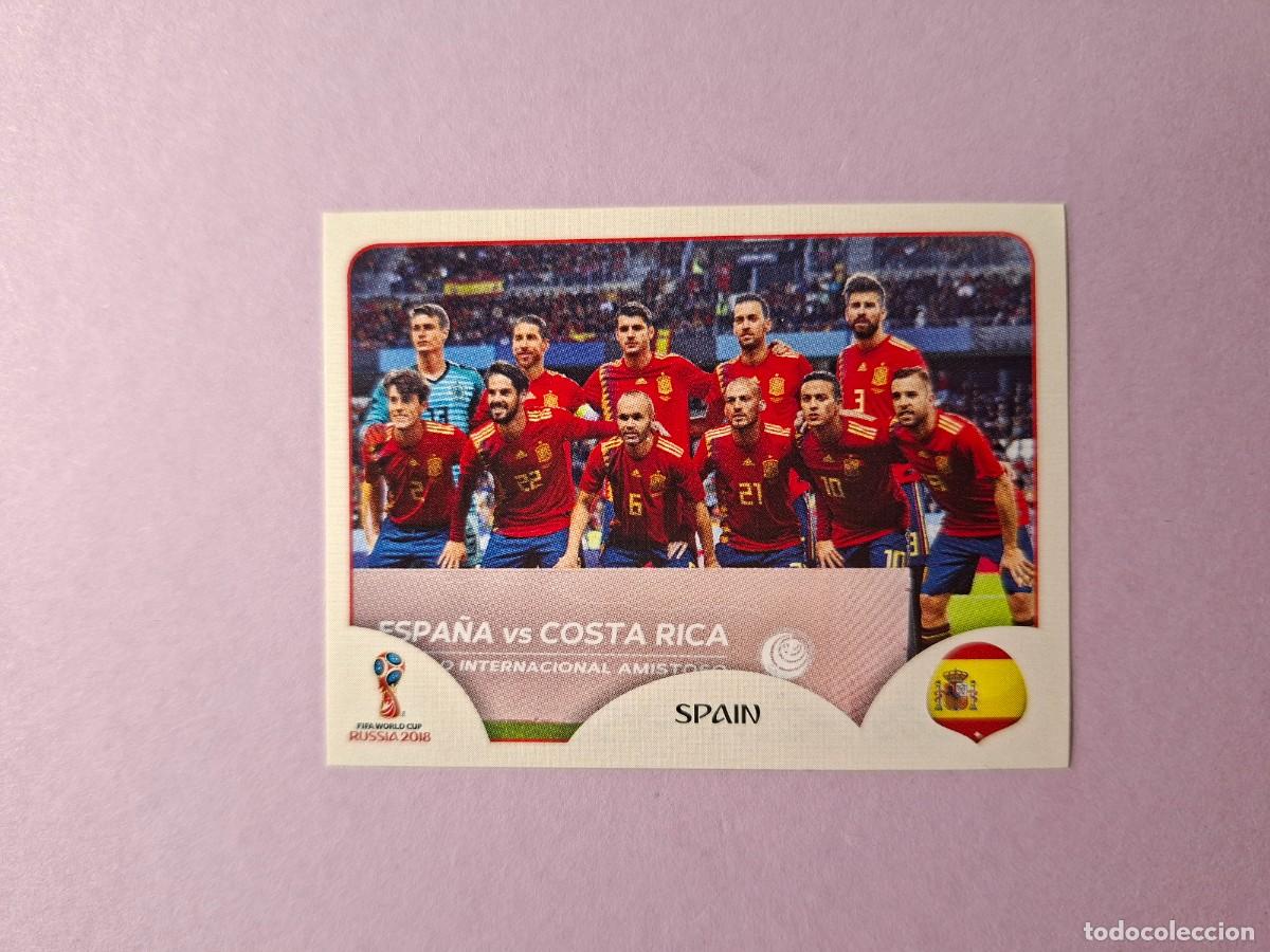 Cromos de f&uacute;tbol: 121 ALINEACION EQUIPO ESPA&Ntilde;A VERSION TRASERA ROSA PINK BACK MUNDIAL 2018 18 INIESTA ISCO SILVA ALBA