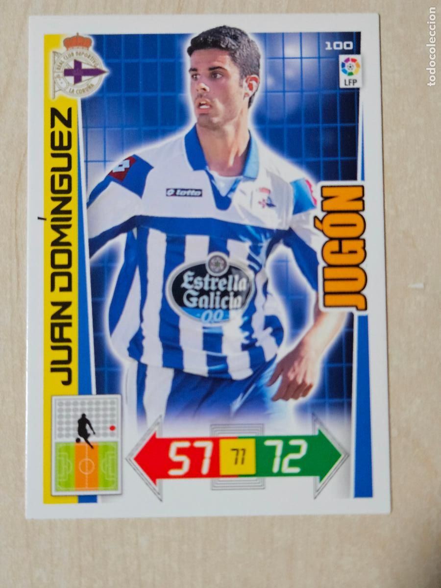 Figurine di Calcio: FICHA N&ordm; 100 JUAN DOMINGUEZ - ADRENALYN 12 13 - PANINI 2012 -13 - CROMO - DEPORTIVO DE LA CORU&Ntilde;A