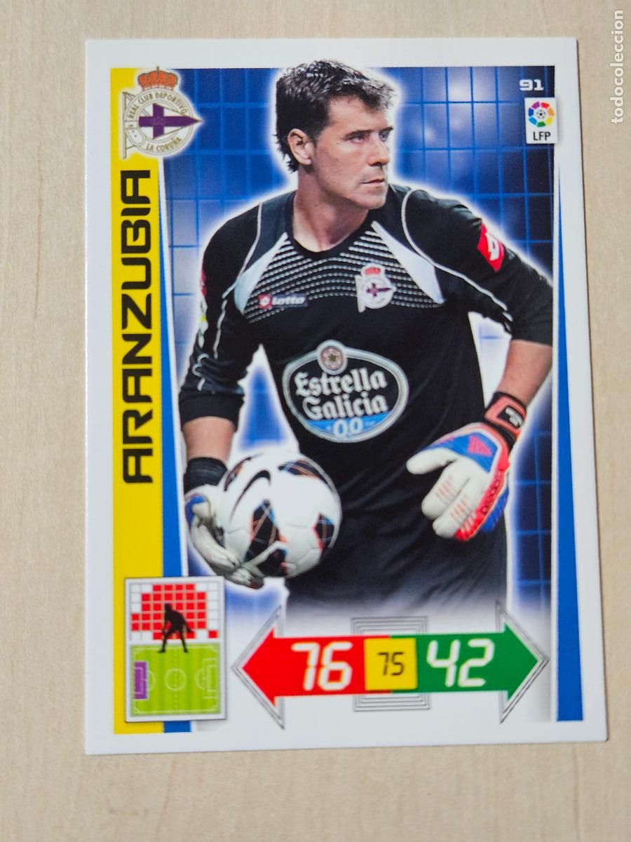 Figurine di Calcio: FICHA N&ordm; 91 ARANZUBIA - ADRENALYN 12 13 - PANINI 2012 -13 - CROMO - DEPORTIVO DE LA CORU&Ntilde;A