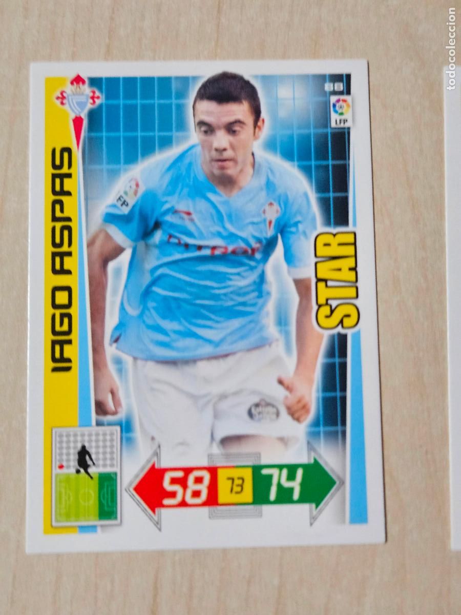 Fu&szlig;ball-Sticker: FICHA N&ordm; 88 IAGO ASPAS - ADRENALYN 12 13 - PANINI 2012 -13 - CROMO - REAL CELTA