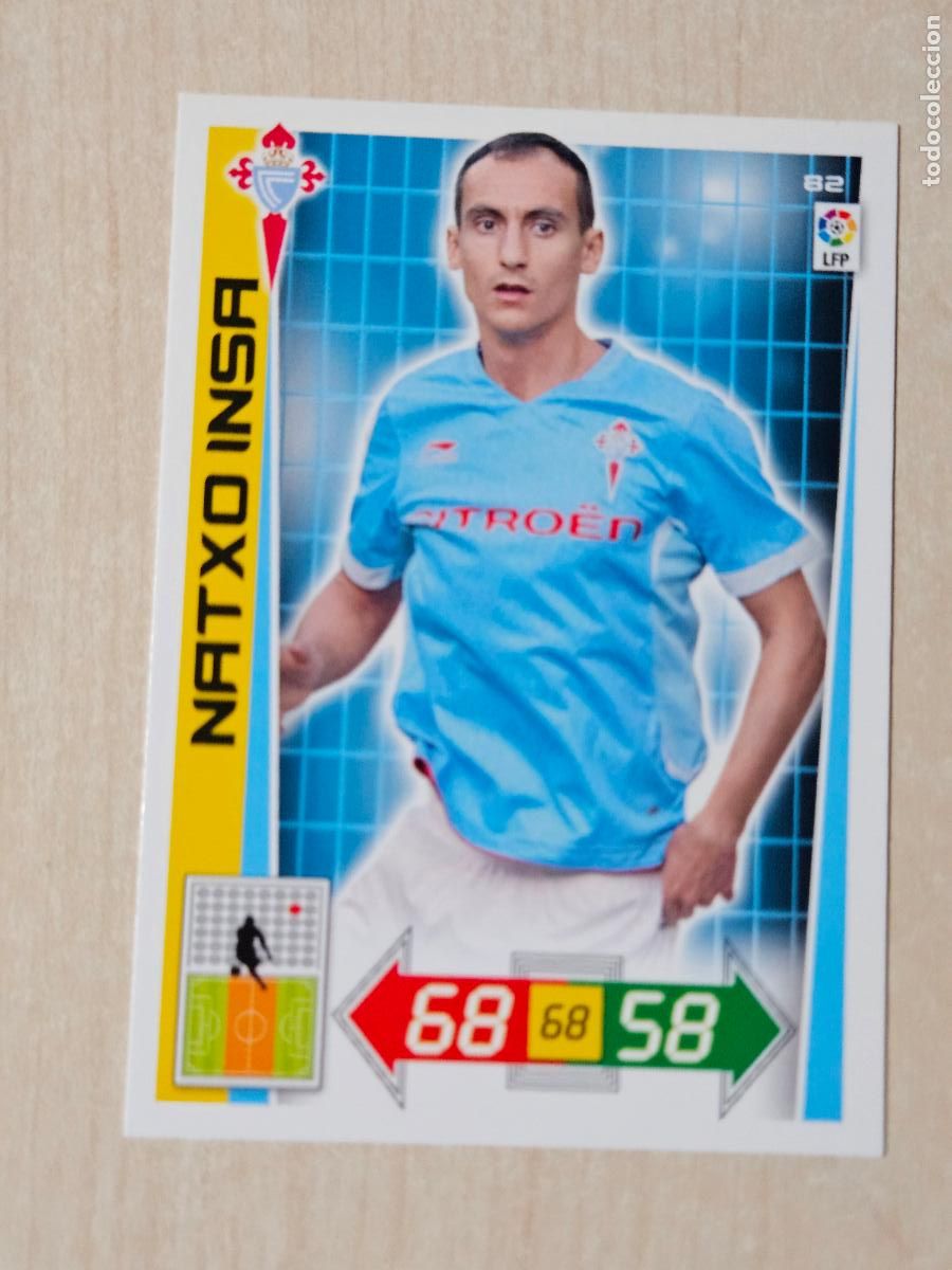Cromos de f&uacute;tbol: FICHA N&ordm; 82 NATXO INSA - ADRENALYN 12 13 - PANINI 2012 -13 - CROMO - REAL CELTA
