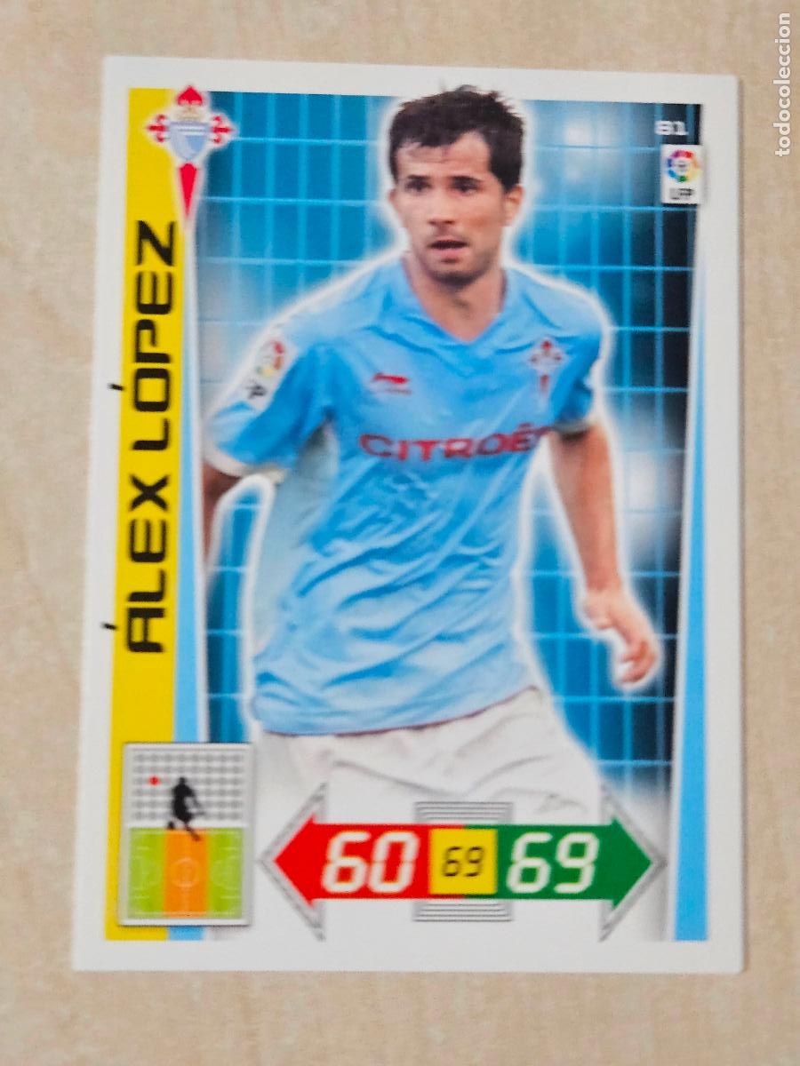 Cromos de f&uacute;tbol: FICHA N&ordm; 81 ALEX LOPEZ - ADRENALYN 12 13 - PANINI 2012 -13 - CROMO - REAL CELTA