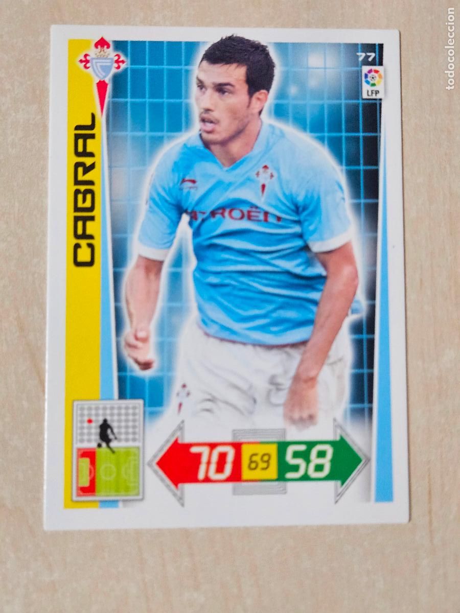 Cromos de f&uacute;tbol: FICHA N&ordm; 77 CABRAL - ADRENALYN 12 13 - PANINI 2012 -13 - CROMO - REAL CELTA