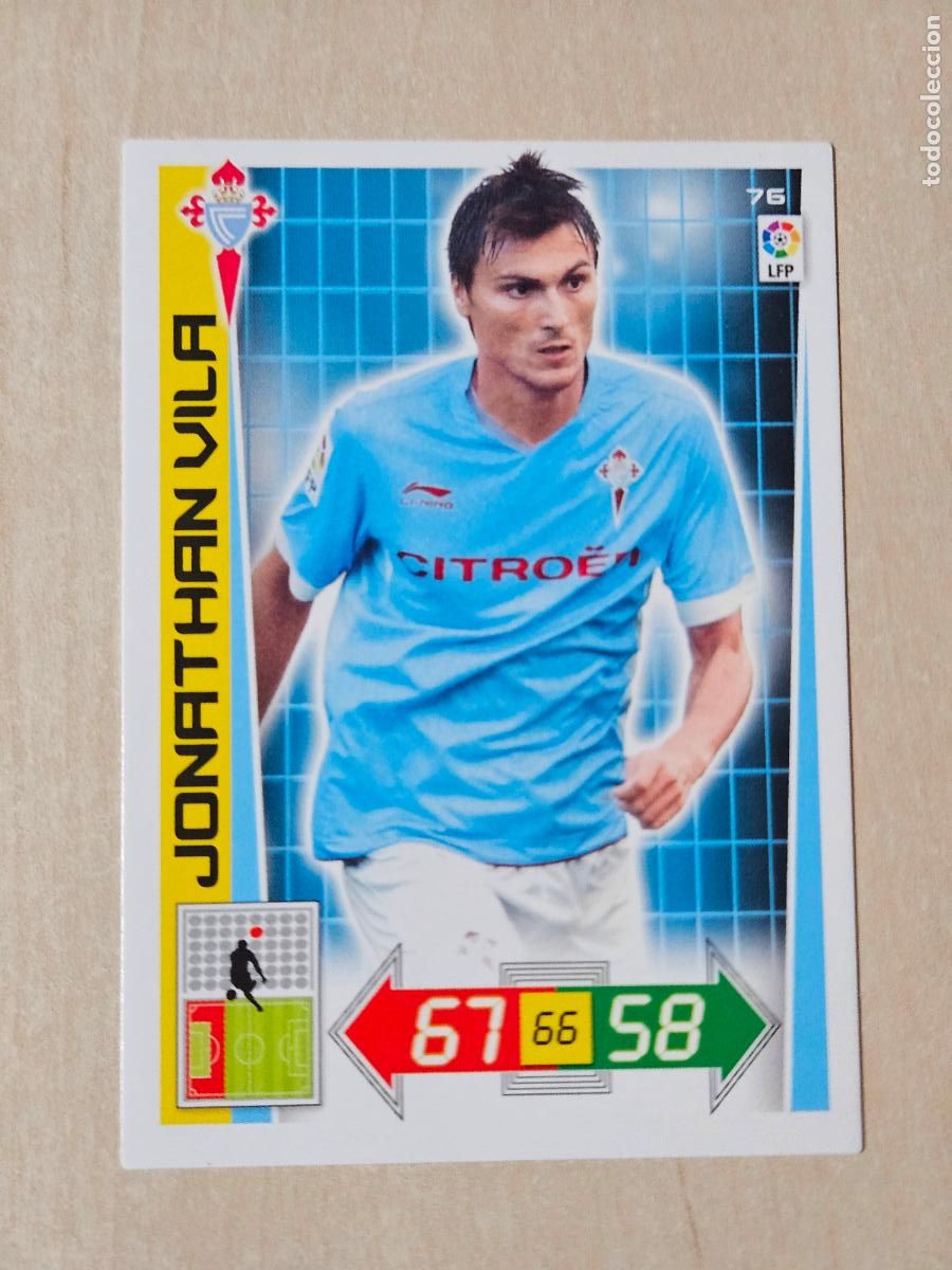 Cromos de f&uacute;tbol: FICHA N&ordm; 76 JONATHAN VILA - ADRENALYN 12 13 - PANINI 2012 -13 - CROMO - REAL CELTA