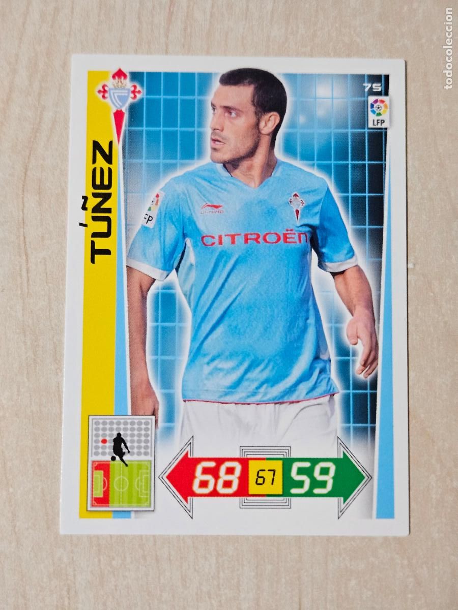 Cromos de f&uacute;tbol: FICHA N&ordm; 75 TU&Ntilde;EZ - ADRENALYN 12 13 - PANINI 2012 -13 - CROMO - REAL CELTA