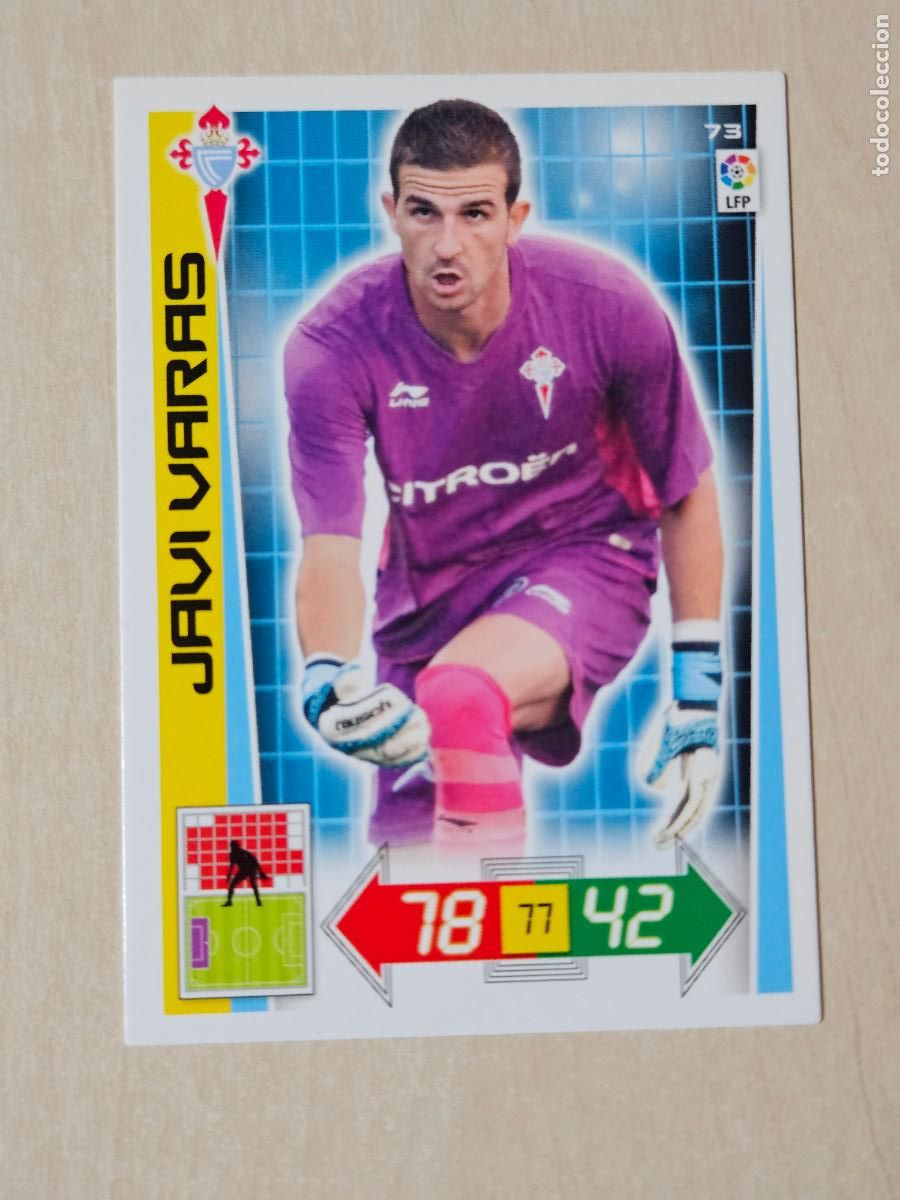 Cromos de f&uacute;tbol: FICHA N&ordm; 73 JAVI VARAS - ADRENALYN 12 13 - PANINI 2012 -13 - CROMO - REAL CELTA
