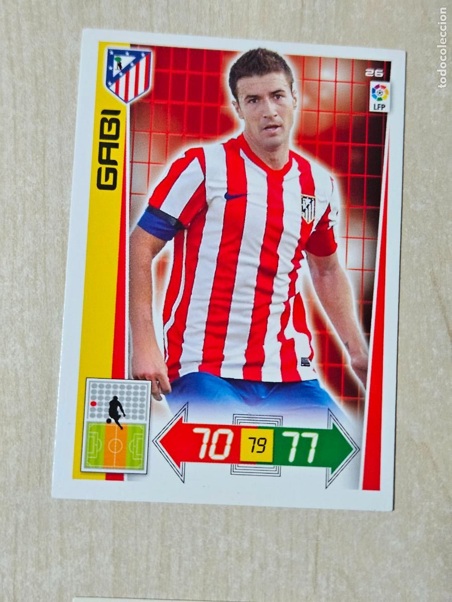 Cromos de f&uacute;tbol: FICHA N&ordm; 26 TIAGO - ADRENALYN 12 13 - PANINI 2012 -13 - CROMO - ATLETICO DE MADRID