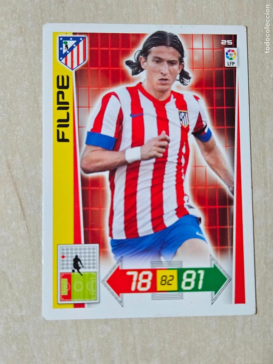 Cromos de f&uacute;tbol: FICHA N&ordm; 25 FILIPE - ADRENALYN 12 13 - PANINI 2012 -13 - CROMO - ATLETICO DE MADRID