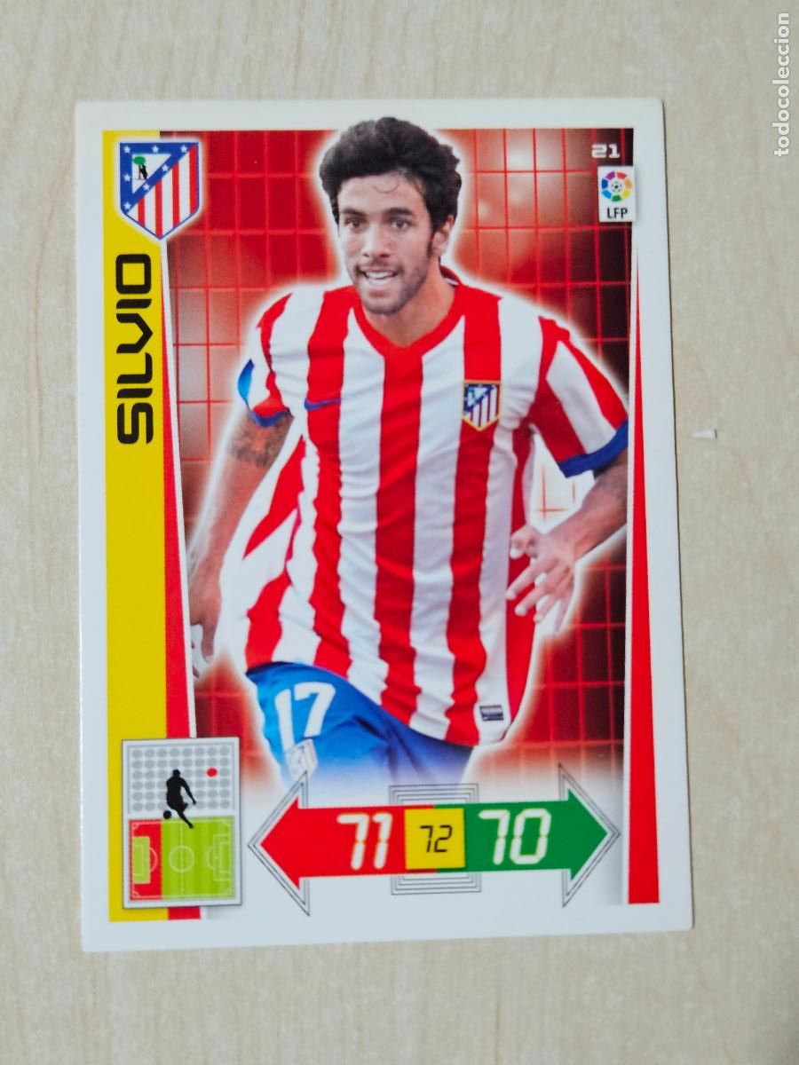 Cromos de f&uacute;tbol: FICHA N&ordm; 21 SILVIO - ADRENALYN 12 13 - PANINI 2012 -13 - CROMO - ATLETICO DE MADRID
