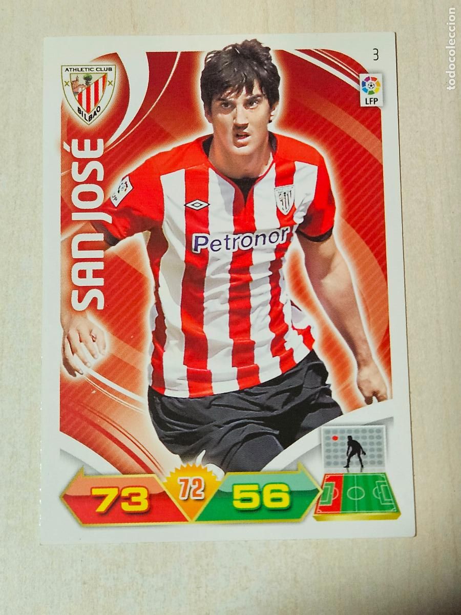 Cromos de f&uacute;tbol: FICHA N&ordm; 3 SAN JOSE - ADRENALYN 11 12 - PANINI 2011 -12 - CROMO - ATHLETIC DE BILBAO