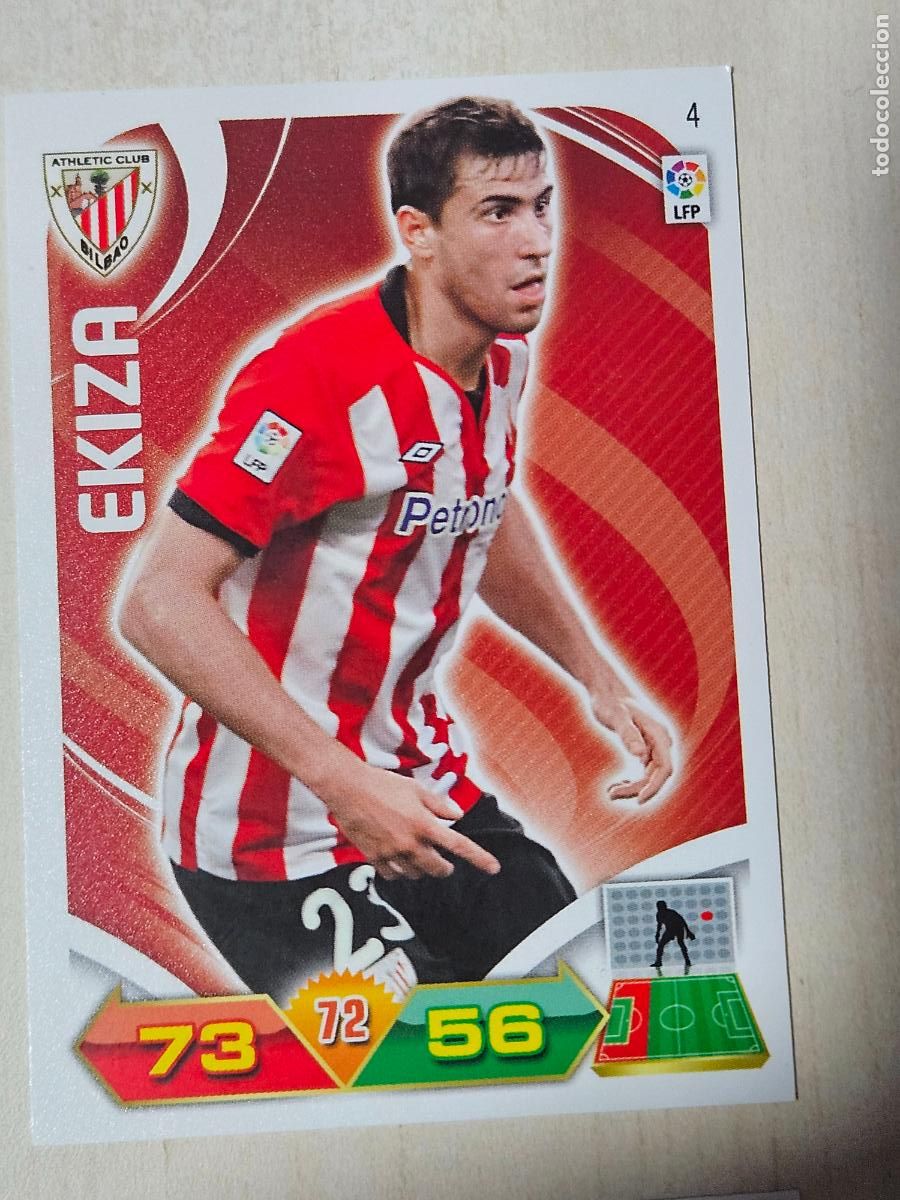 Cromos de f&uacute;tbol: FICHA N&ordm; 4 EKIZA - ADRENALYN 11 12 - PANINI 2011 -12 - CROMO - ATHLETIC DE BILBAO