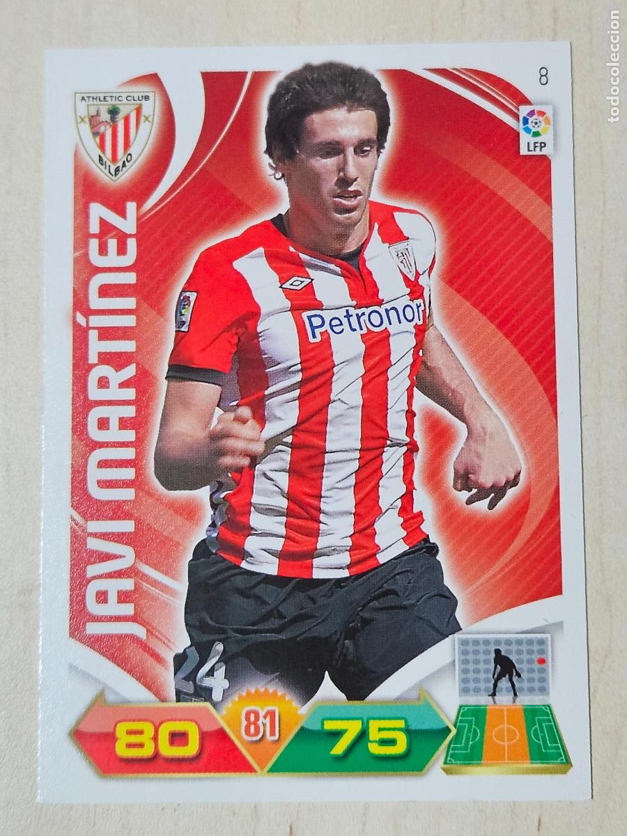 Cartes &agrave; collectionner de Football: FICHA N&ordm; 8 JAVI MARTINEZ - ADRENALYN 11 12 - PANINI 2011 -12 - CROMO - ATHLETIC DE BILBAO