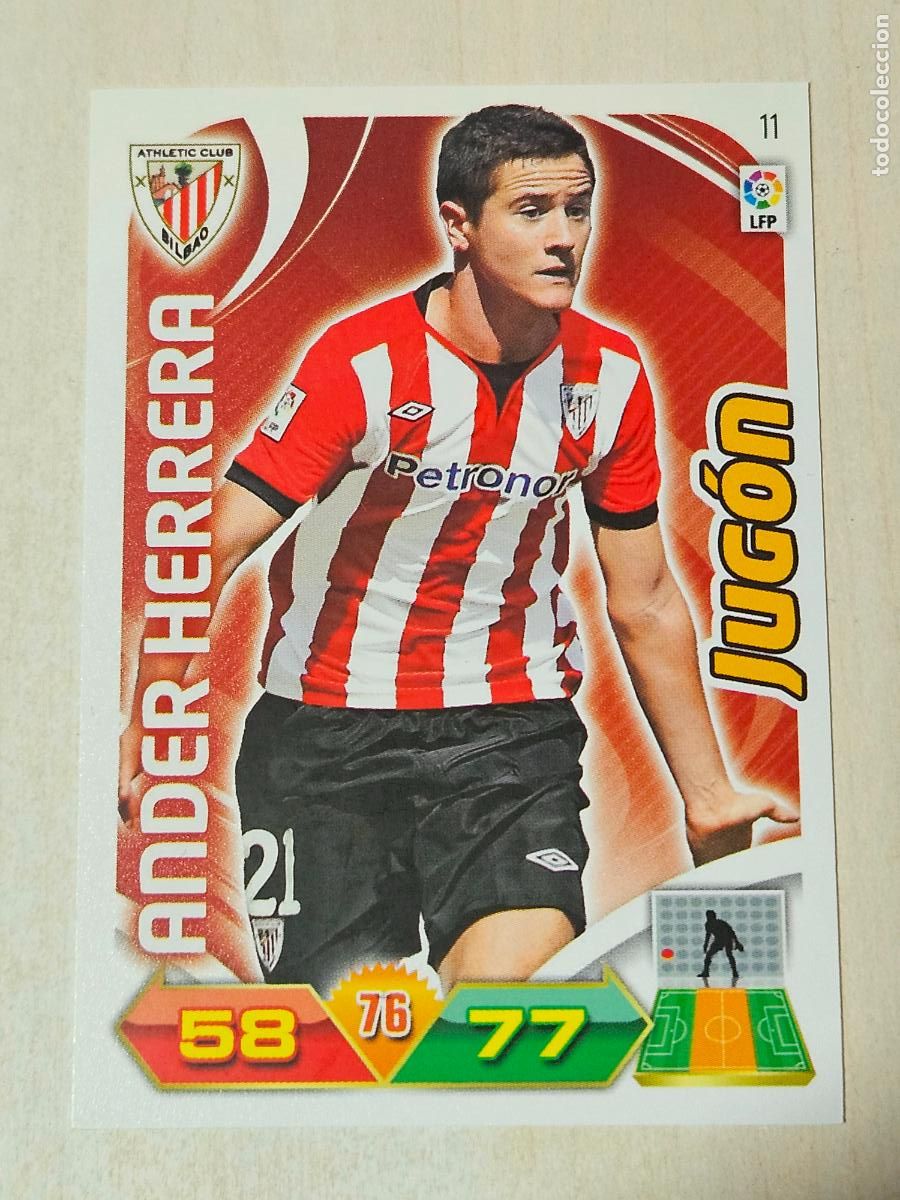 Cartes &agrave; collectionner de Football: FICHA N&ordm; 11 ANDER HERRERA - ADRENALYN 11 12 - PANINI 2011 -12 - CROMO - ATHLETIC DE BILBAO