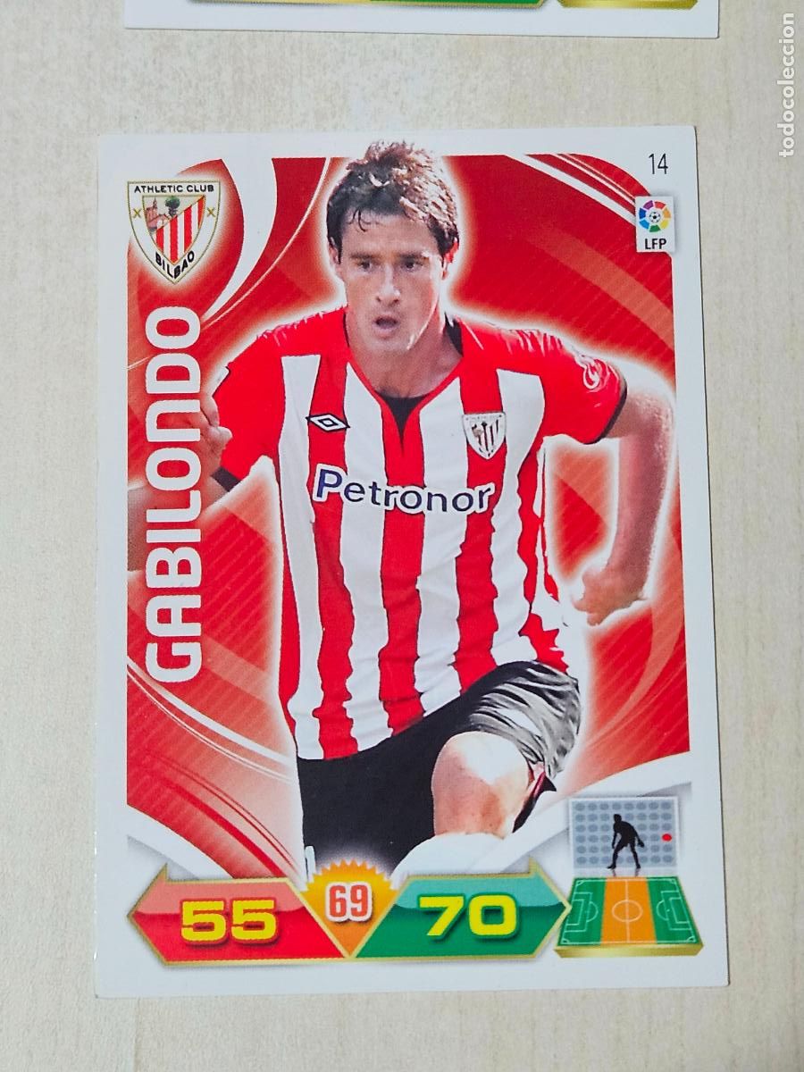 Cartes &agrave; collectionner de Football: FICHA N&ordm; 14 GABILONDO - ADRENALYN 11 12 - PANINI 2011 -12 - CROMO - ATHLETIC DE BILBAO