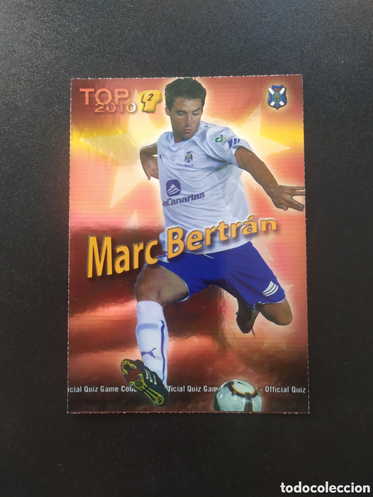 Cromos de f&uacute;tbol: Mundicromo fichas Liga 2009 2010 09 10 Marc Bertr&aacute;n top brillo rojo n&deg; 557 Tenerife