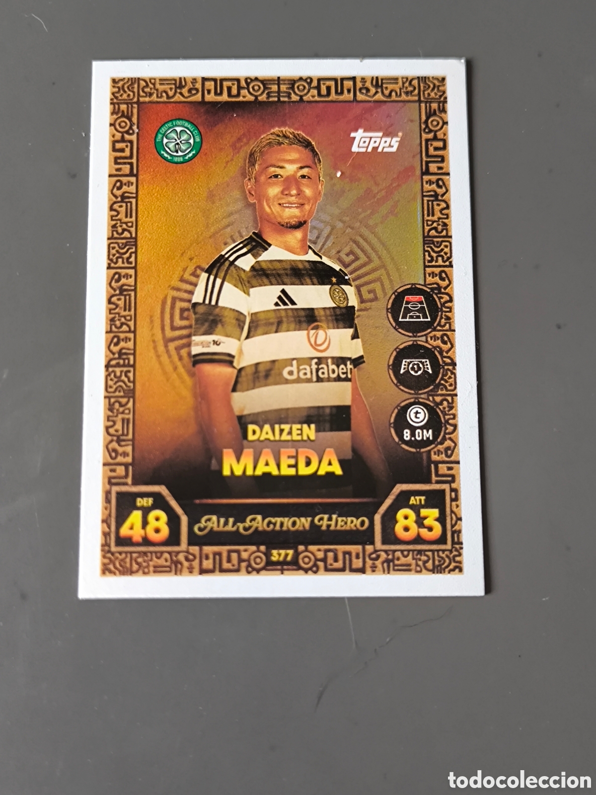 Cromos de f&uacute;tbol: DAIZEN MAEDA 377 all action hero Celtic Match Attax