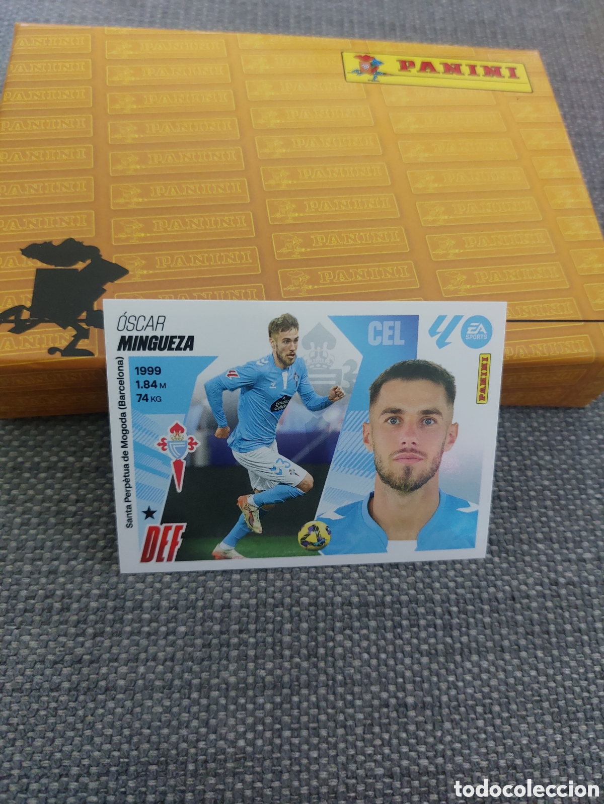 Cromos de f&uacute;tbol: 9 OSCAR MINGUEZA CELTA DE VIGO PANINI LIGA ESTE 25 26 2025 2026