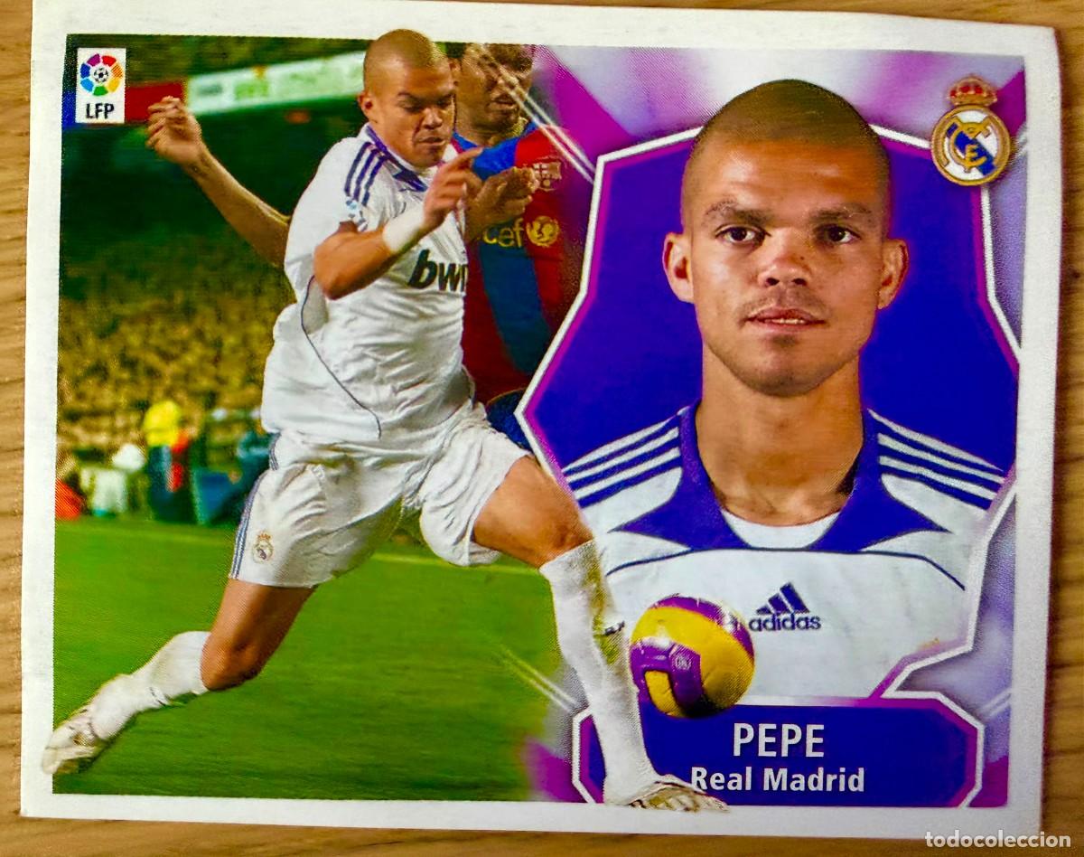 Cartes &agrave; collectionner de Football: PEPE REAL MADRID 08 09 2008 2009 LIGA EDICIONES ESTE SIN PEGAR STICKER CROMOS TOCADO