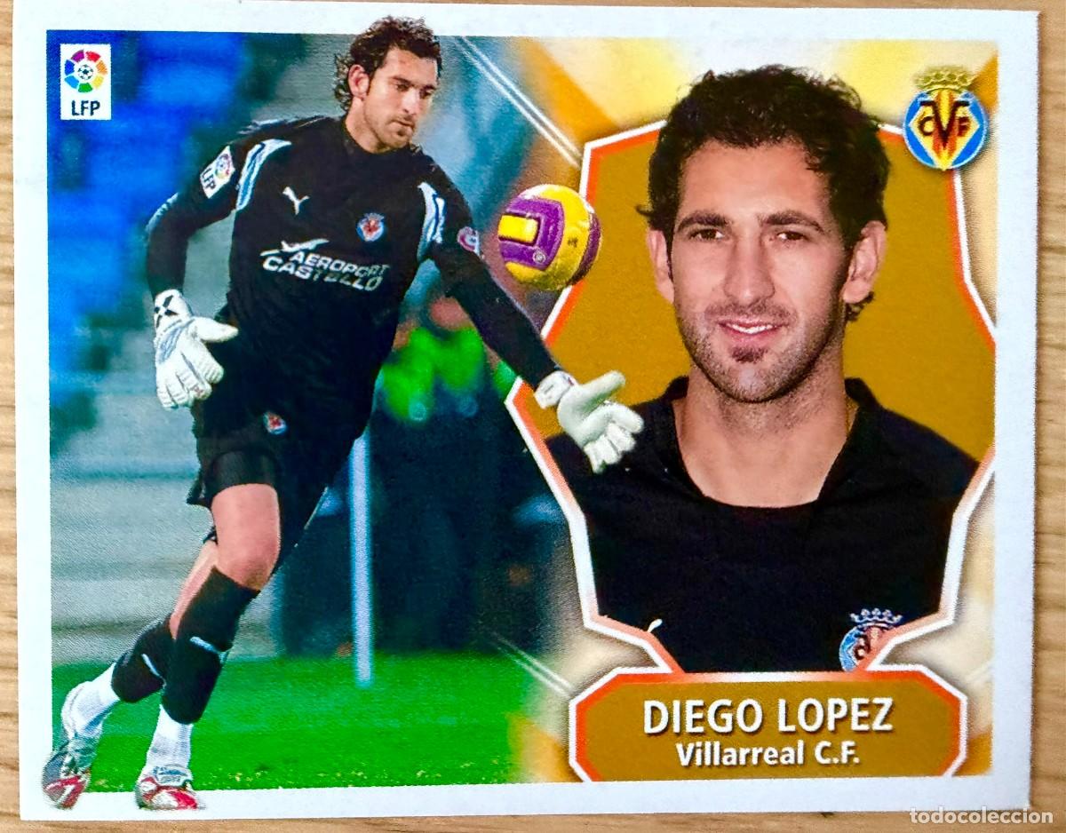 Cromos de f&uacute;tbol: DIEGO LOPEZ VILLARREAL 08 09 2008 2009 LIGA EDICIONES ESTE SIN PEGAR STICKER CROMOS