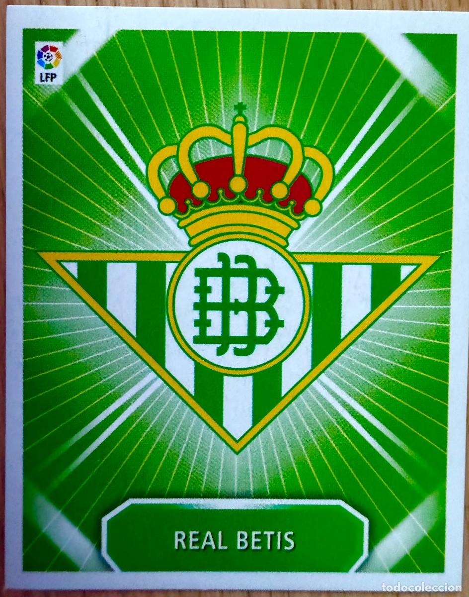 Cromos de f&uacute;tbol: ESCUDO REAL BETIS 08 09 2008 2009 LIGA EDICIONES ESTE SIN PEGAR STICKER CROMOS
