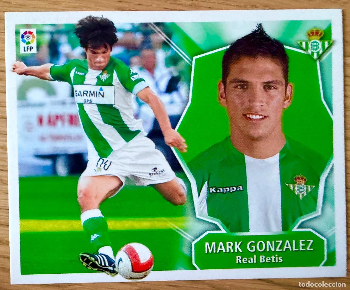 Cromos de f&uacute;tbol: MARK GONZALEZ REAL BETIS 08 09 2008 2009 LIGA EDICIONES ESTE SIN PEGAR STICKER CROMOS
