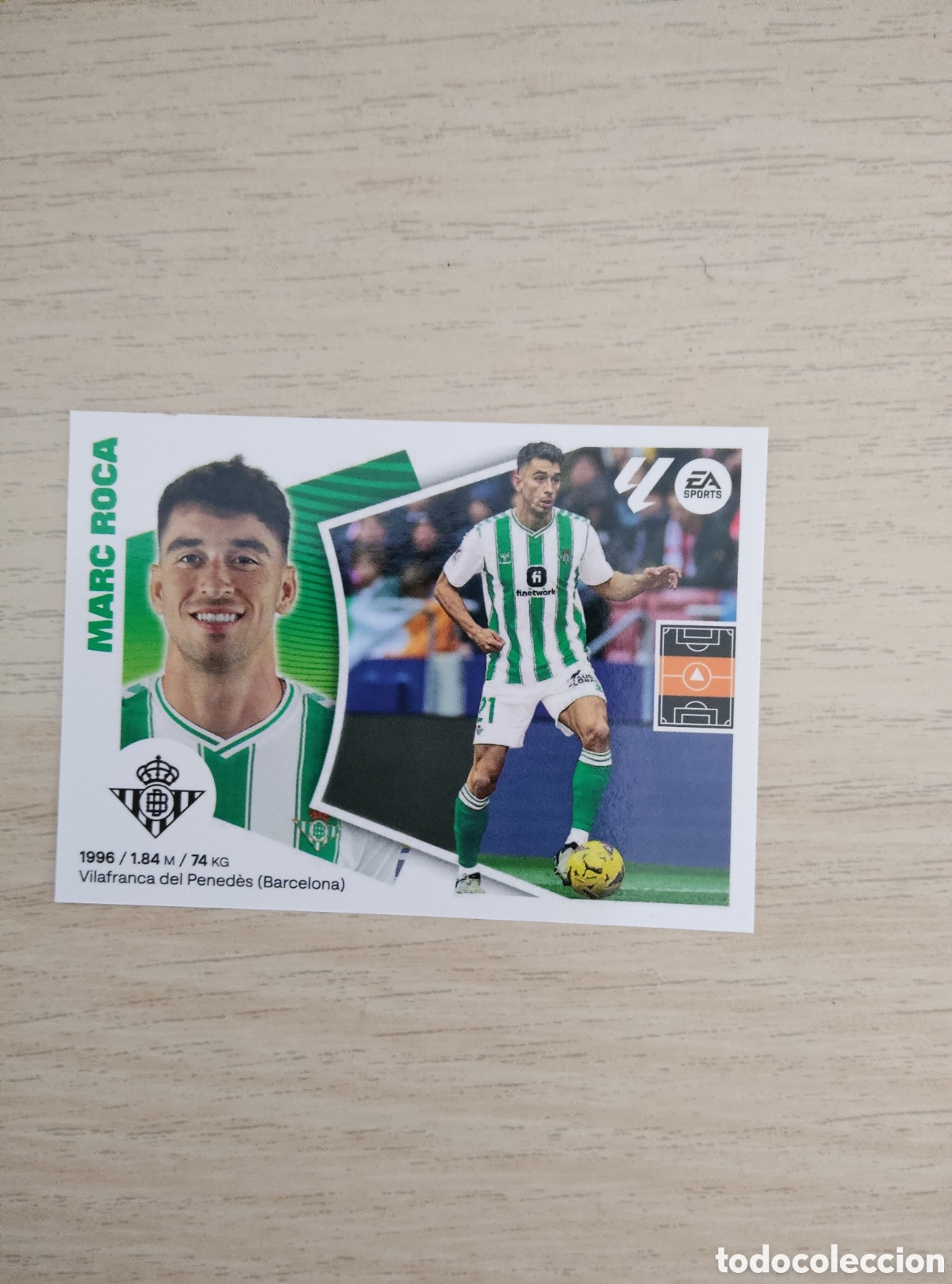 Cromos de f&uacute;tbol: 11 MARC ROCA REAL BETIS LIGA ESTE 2024 2025